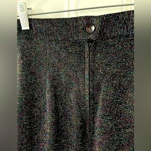 Long vintage maxi skirt 1970s metallic purple green and blue Cher Mardi Gras